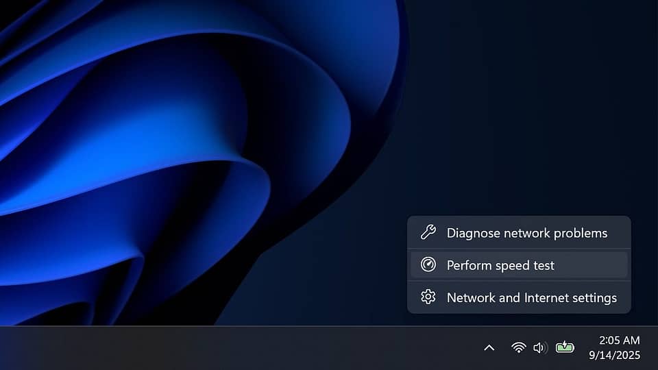 Windows 11 internet hız testi