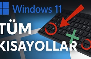 Windows klavye kısayol tuşları