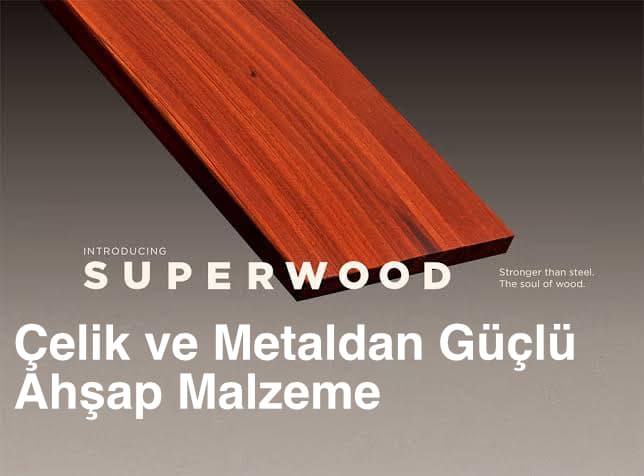 Çelik ve Metalden Güçlü Ahşap Tahta Malzeme