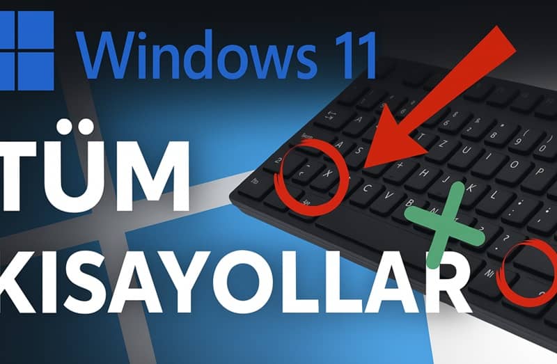 Windows klavye kısayol tuşları